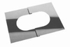 Afwerkingsplaat: regelbare afwerkingsplaat, diameter 130 mm FU /p.stuk